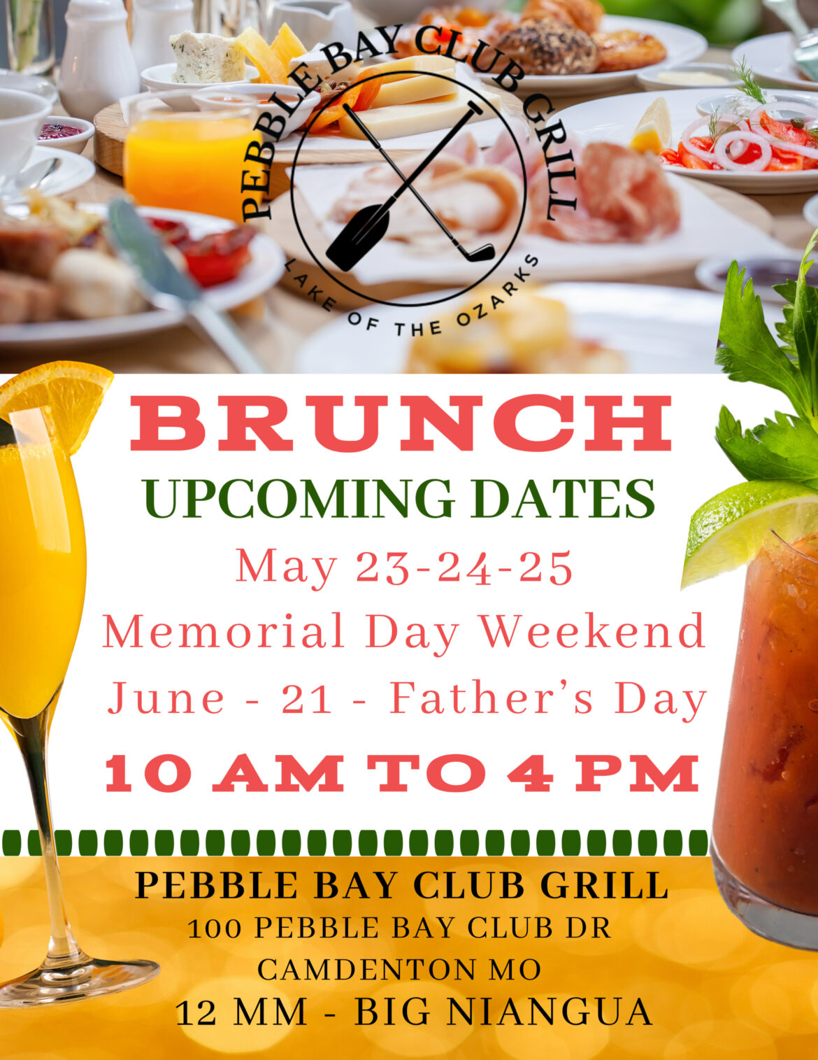 Pebble Bay Club Grill: Father’s Day Brunch