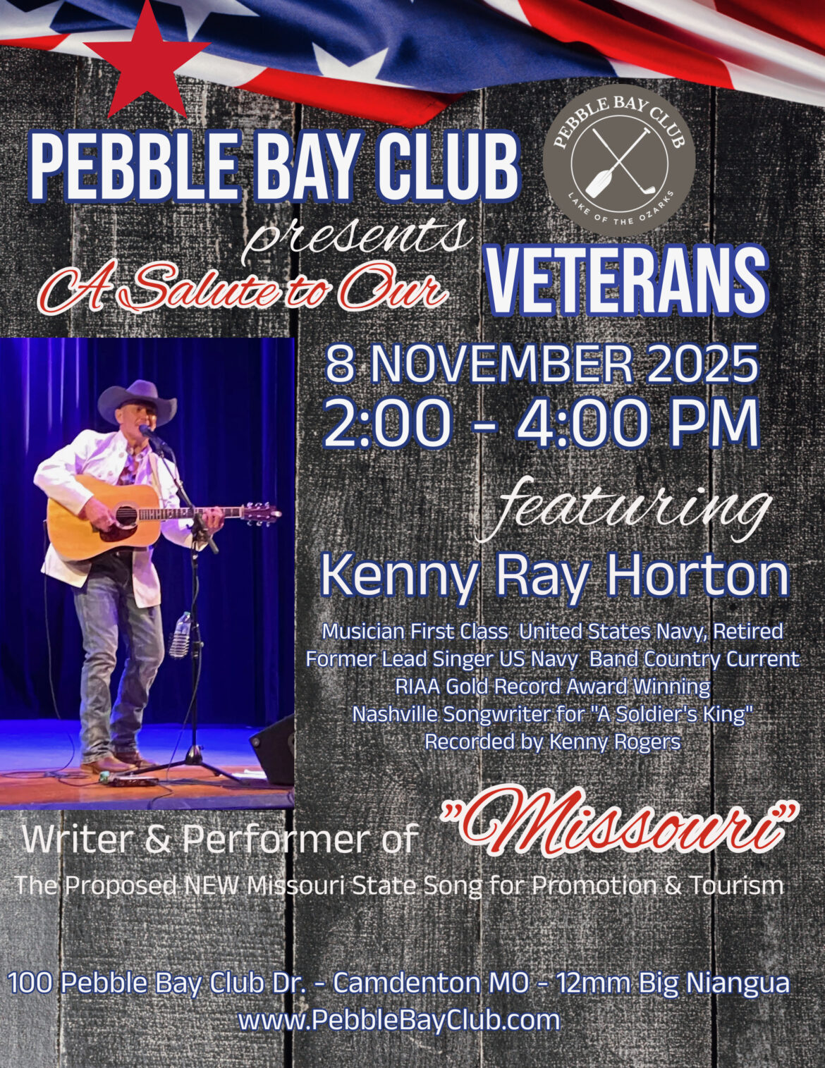 Pebble Bay Club Presents: A Salute to Our Veteran